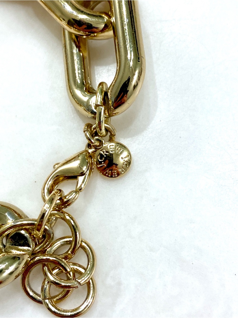 J. Crew Shiny Gold Oversized Link Bracelet - Picture 6 of 7